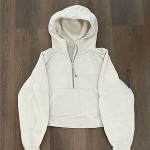 Lululemon Cropped Scuba Half-Zip Hoodie Sweater